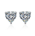 Amour Heart-Cut Brilliant Stud Earrings