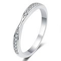 Serpentine Pavé Infinity Band